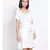 plain White Polyester   Dress