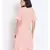 plain Peach Polyester   Dress