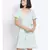plain Green Polyester   Dress