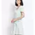 plain Green Polyester   Dress