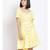 plain Yellow Polyester   Dress