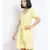 plain Yellow Polyester   Dress