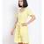 plain Yellow Polyester   Dress