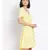 plain Yellow Polyester   Dress