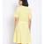 plain Yellow Polyester   Dress
