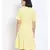 plain Yellow Polyester   Dress