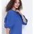 plain Blue Cotton   Top
