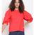 plain Red Cotton   Top