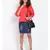 plain Red Cotton   Top