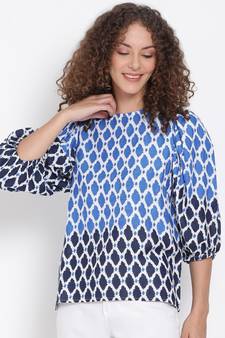 printed Multicolor Viscose   Top