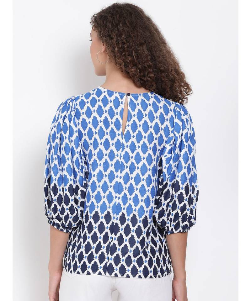 printed Multicolor Viscose   Top