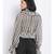 printed Black Polyester   Top