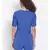 plain Blue Polyester   Playsuits