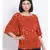 printed Red Viscose   Top
