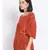 printed Red Viscose   Top