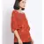 printed Red Viscose   Top