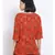 printed Red Viscose   Top