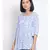 printed Blue Viscose   Top