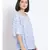 printed Blue Viscose   Top