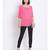 plain Pink Viscose   Top