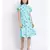 printed Blue Viscose   Dress