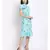 printed Blue Viscose   Dress