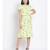 printed Yellow Viscose   Dress