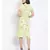printed Yellow Viscose   Dress