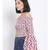 printed White Polyester   Top