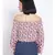 printed White Polyester   Top
