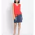 plain Red Cotton   Top