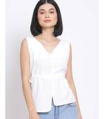 plain White Cotton   Top