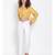 printed Yellow Polyester   Top