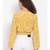 printed Yellow Polyester   Top