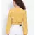 printed Yellow Polyester   Top