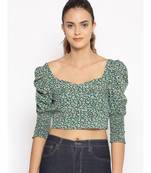 printed Multicolor Polyester   Top