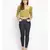 plain Green Polyester   Top