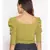 plain Green Polyester   Top