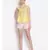 plain Yellow Cotton   Nightwear Top