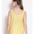 plain Yellow Cotton   Nightwear Top