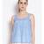 plain Blue Cotton   Nightwear Top