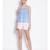 plain Blue Cotton   Nightwear Top