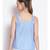plain Blue Cotton   Nightwear Top