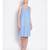plain Blue Cotton   Dress