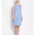 plain Blue Cotton   Dress
