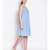 plain Blue Cotton   Dress