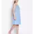 plain Blue Cotton   Dress