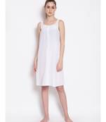 plain White Cotton   Dress