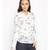 printed White Polyester   Top