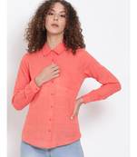 printed Red Cotton   Shirt